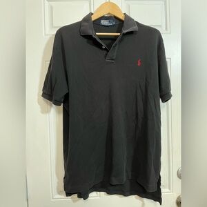 Polo Ralph Lauren Men’s Black Polo Shirt Red Pony Logo Size L